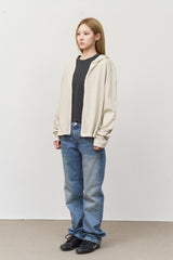 Venis Pigment Cropped Zip Hoodie