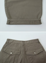 Dian Flap Pocket Cotton Balloon Wide Pants (2color)