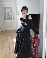 pua three-ribbon cancan frill sk
