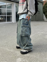 Reflector Strap Cargo Denim PT - 1C