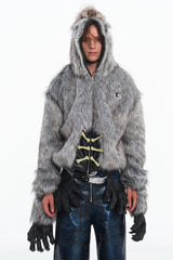 Embryo faux fox eco-friendly fur coat