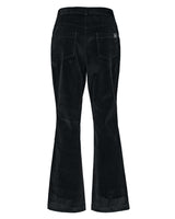 ベルベットデニムフレアフィットパンツ(BLACK)