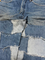 BLUE PATCHWORK DENIM