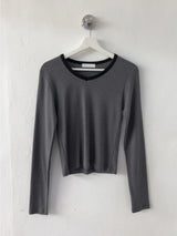 Old Stripe V-Neck Long Sleeve T-Shirt