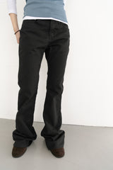 slim low rise boots-cut pants(S-L)