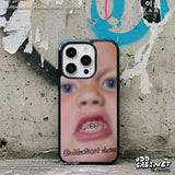 ヒップ アングリー ベビー フェイス エポキシ バンパー iPhone ケース