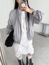 balloon shirring wind jumper