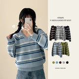 Lea Dotom Dangara V-neck Knit