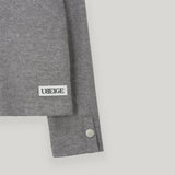 Melange Snap Knit Polar Tee