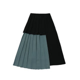 layered pleats skirt
