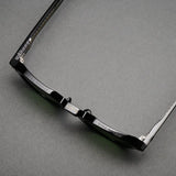 Vatic Vintage Optical Soto Black / Crystal Pure Two-tone 8mm thick-cut acetate frame glasses