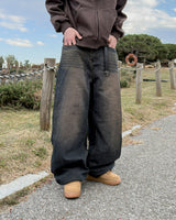 Fadel classic washing wide denim