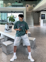 グリフェサイドタックバミューダバンディングショーツ
