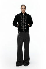 Rhinestone Flare Dress Pants