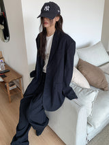 PAPERMOON PIN STRIPE PLEATE TROUSER