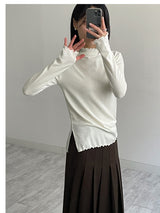 [Brushed Lining] ウェーブウォーマータートルネックTシャツ