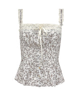 Antique Bloom Strap Blouse