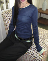 Tenon Tencel Layered Long Sleeve T-Shirt