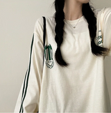 Football Two-Line Loose Fit Sweatshirt
