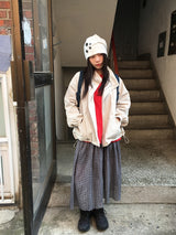 Heyo Check Banding Long Skirt