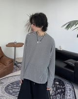 Ruen Summer Striped Long Sleeve Tee