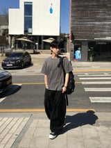 クァイピグメントウォッシュ加工半袖Tシャツ