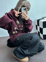 MINK🐻🧸RIVET STRING LONG WIDE PANTS 💙🖤2COLOR