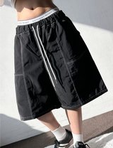 Bati Nylon Stitch Keyring Point Short Bermuda Shorts 3 Colors