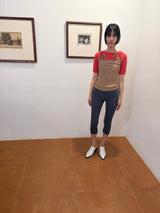 shirring neck tee