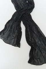 Leaf Dot Wrinkle Scarf