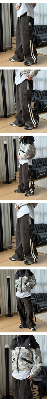 [Unisex] トラックスエードカーゴパンツ(3color)