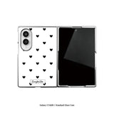 black love dot Z Fold series Standard Glass Phonecase