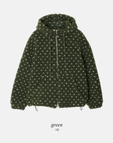 #Bear Dot Boa Fleece 2WAY Hood Jumper (3color)