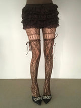 Ribbon Strap Mesh Stocking(4colors)