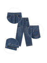 Fringe cargo denim pants(3colors)