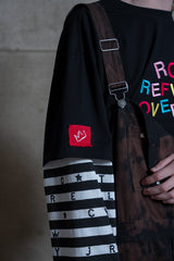 レイヤードボーダーロングスリーブＴシャツ