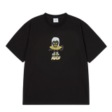 25SS HEART ALIEN SHORT SLEEVE T-SHIRT BLACK