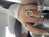 Melted Circle Frame Ring