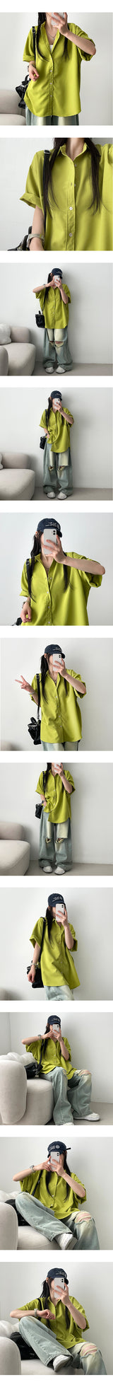 [M,L] ハインズデイリーリンクル半袖Tシャツ