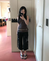 Pocket capri pants