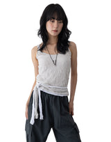 Ropeul Muffler Layered Sleeveless Set