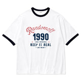 チェッカー アーチ ロゴ リンガー Tシャツ(3color)