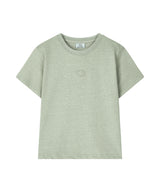 (W) Essential Logo Semi-Crop Pigment Short Sleeve T-Shirt_3 Color