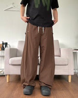 Side Snap Nylon Balloon Pants