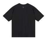 [mnem] オリーブプリントのオーバーサイズTシャツ(black)