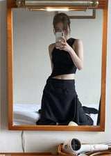 OVERLAY FOLD SKIRT