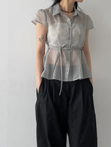 Twill Balloon Fit Wide Pants