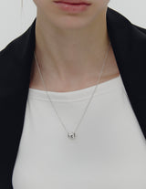 26SS★ Ice Cushion Silver Necklace