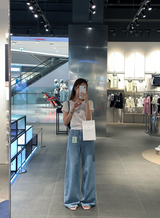 ステイ 536 リネンワイドデニムパンツ/ 1 color