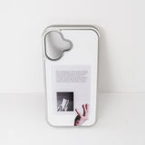 テキストバンパースマホケース(MagSafe)(シルバー)